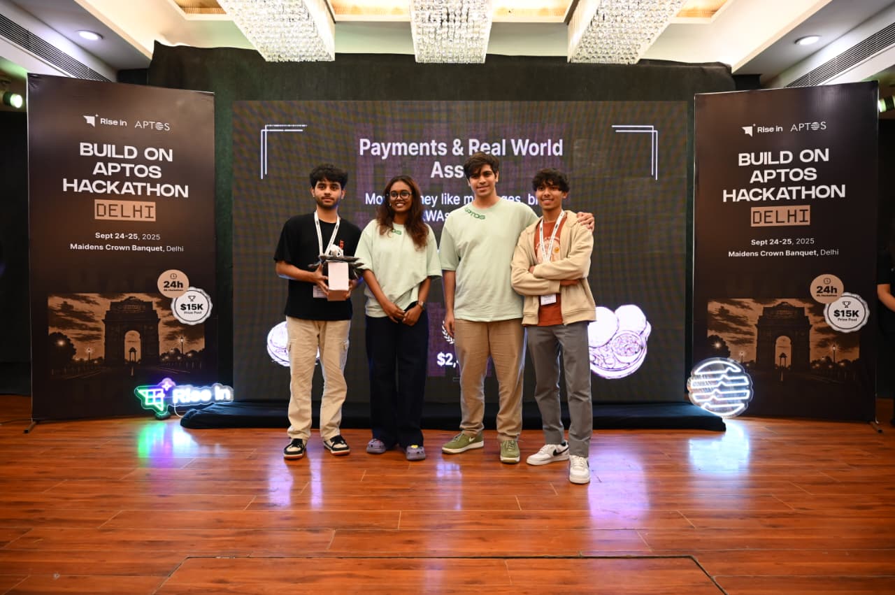 1st Place at Build on Aptos Hackathon - Delhi Edition